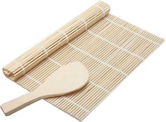 Bamboe Sushi Rolmat | Sushi Mat + Lepel