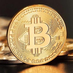 bitcoin munt zonder cover goud